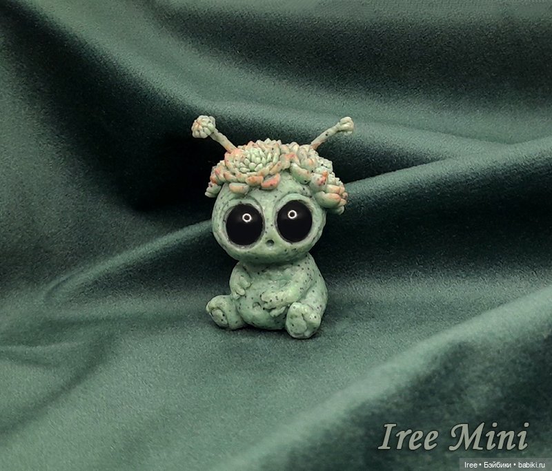 Монстрик Суккулентик — Лепка авторских игрушек и папье (фото 2)