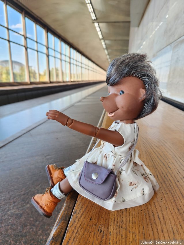 Ёжинька в парке — Куклы Копытки (Schalkau) ГДР: винтаж