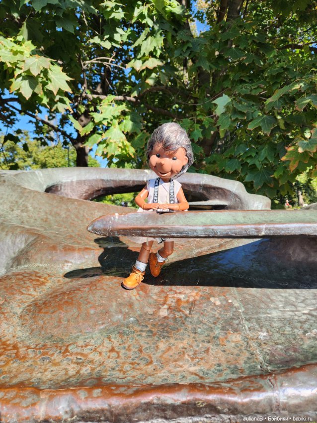 Ёжинька в парке — Куклы Копытки (Schalkau) ГДР: винтаж