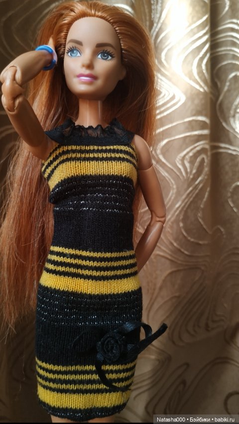 Просто платье — Одежда и обувь для кукол своими руками: фото (фото 3)