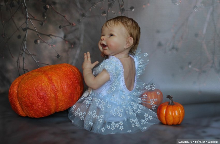 Маленькая кукла реборн Золушка-Pilar (фото 2)