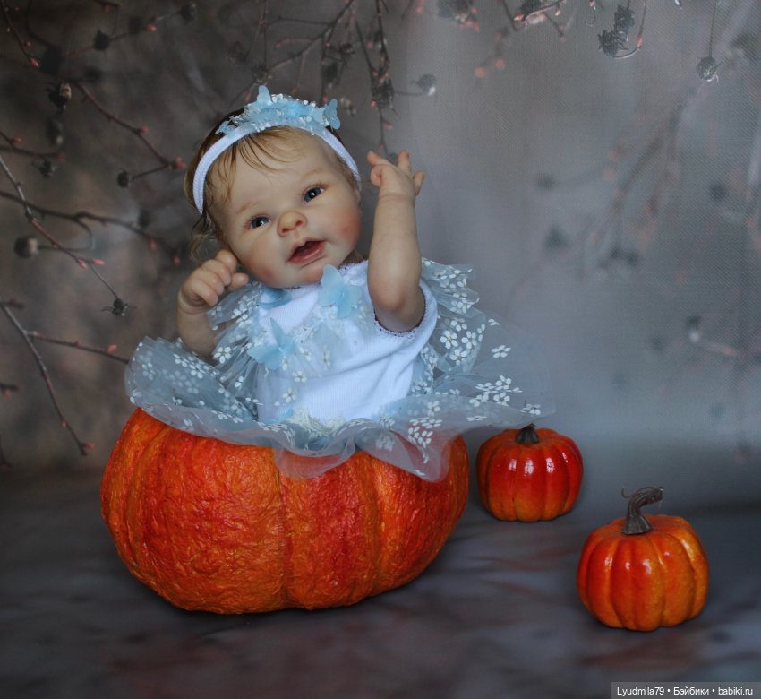 Маленькая кукла реборн Золушка-Pilar (фото 6)