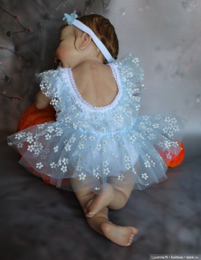 Маленькая кукла реборн Золушка-Pilar (фото 3)