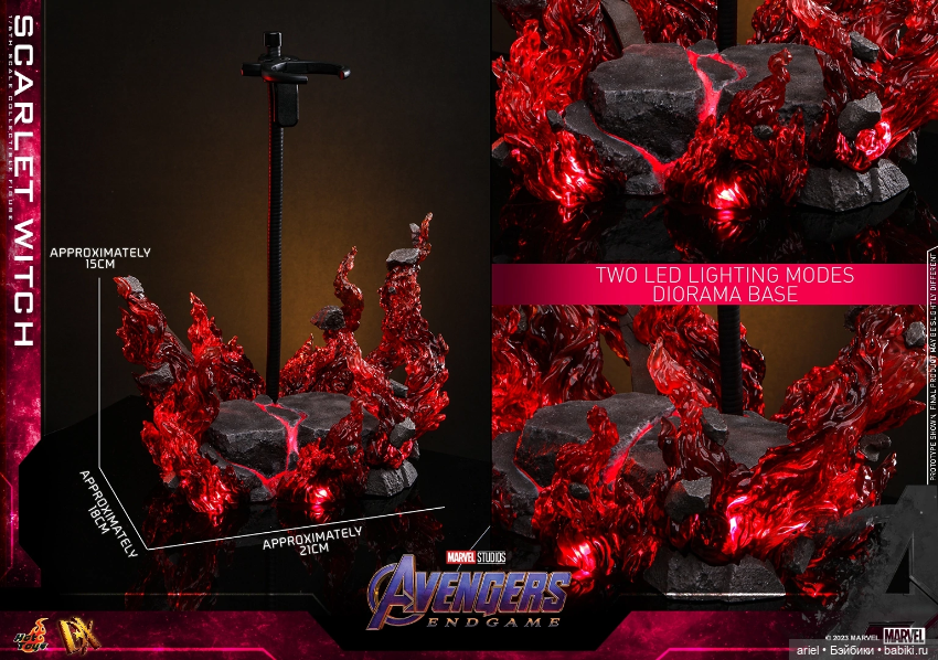 Hot Toys - фигурка Алой Ведьмы в DX серии по мотивам «Мстители: Финал» (фото 9)