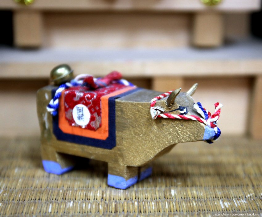 Бычок канабэко уси на выставке "Япония. Куклы, сказки и легенды"