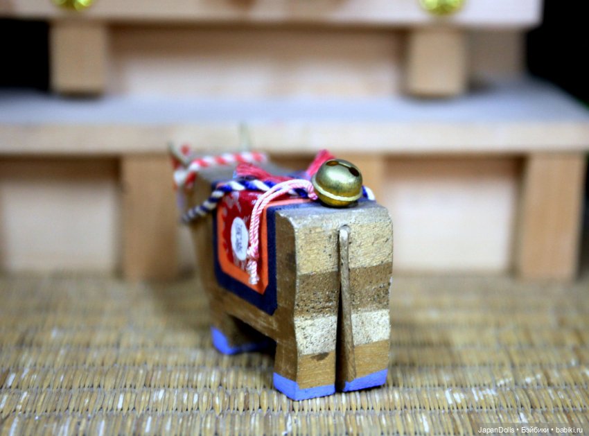 Бычок канабэко уси на выставке "Япония. Куклы, сказки и легенды" (фото 6)