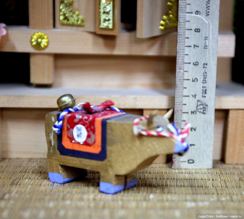 Бычок канабэко уси на выставке "Япония. Куклы, сказки и легенды" (фото 2)