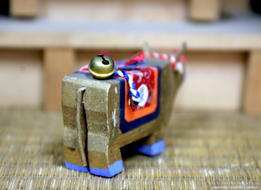 Бычок канабэко уси на выставке "Япония. Куклы, сказки и легенды" (фото 7)