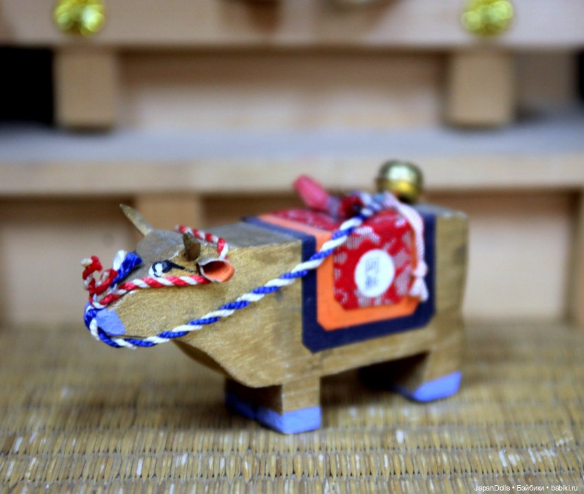 Бычок канабэко уси на выставке "Япония. Куклы, сказки и легенды" (фото 4)