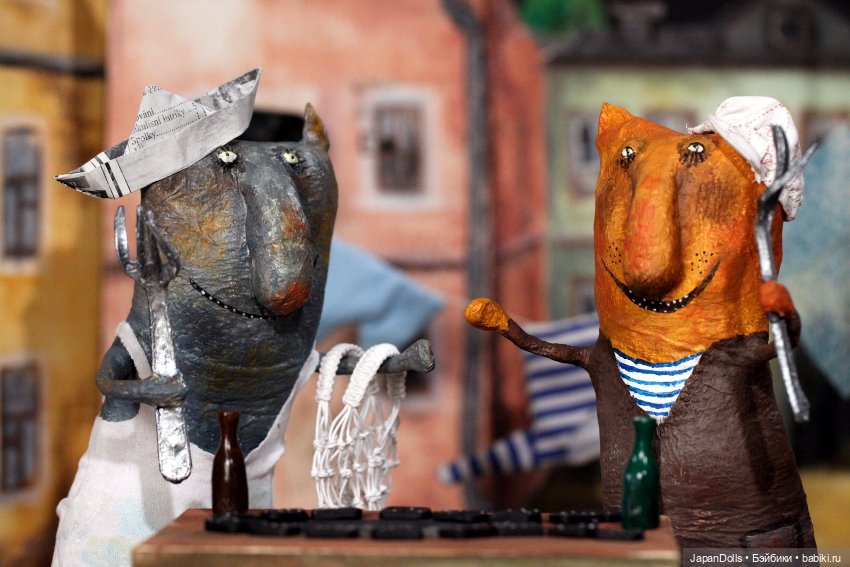 "Доминошники" на выставке "Куклы с характером. Четвертая высота" (фото 3)