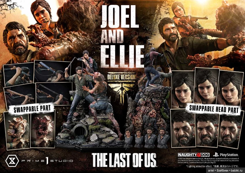 Prime 1 Studio диорама Джоэла и Элли по игре «The Last of Us» (фото 9)