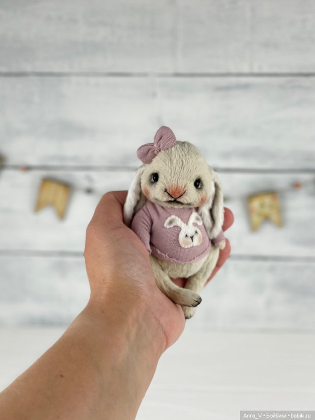 Тедди зайка Лили — Авторские мишки Тедди и друзья: фото (фото 2)