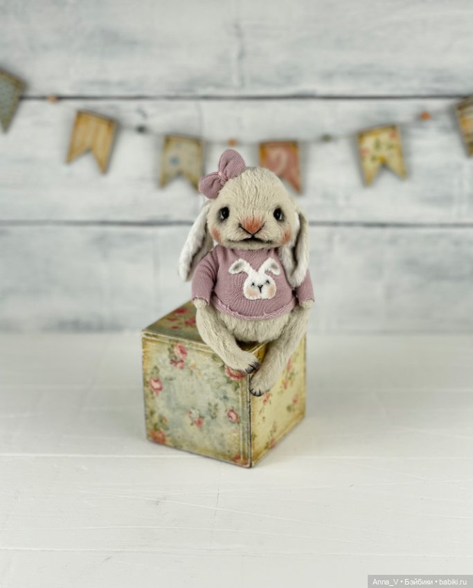 Тедди зайка Лили — Авторские мишки Тедди и друзья: фото (фото 4)