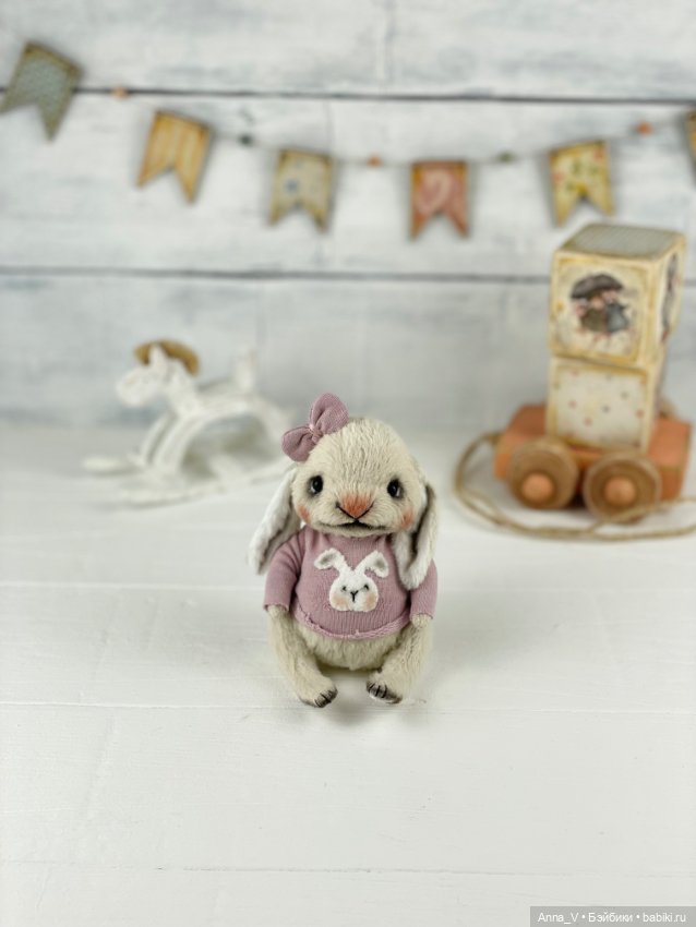 Тедди зайка Лили — Авторские мишки Тедди и друзья: фото (фото 3)