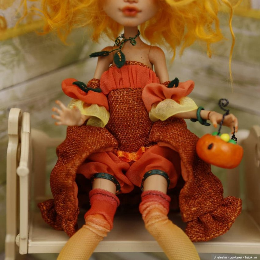 Ведьма тыковка — ООАК Monster High и Ever After High: репейнт (фото 4)