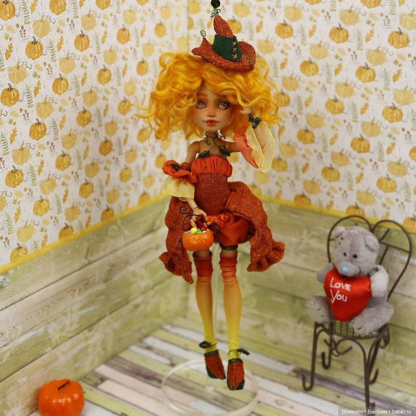 Ведьма тыковка — ООАК Monster High и Ever After High: репейнт (фото 5)
