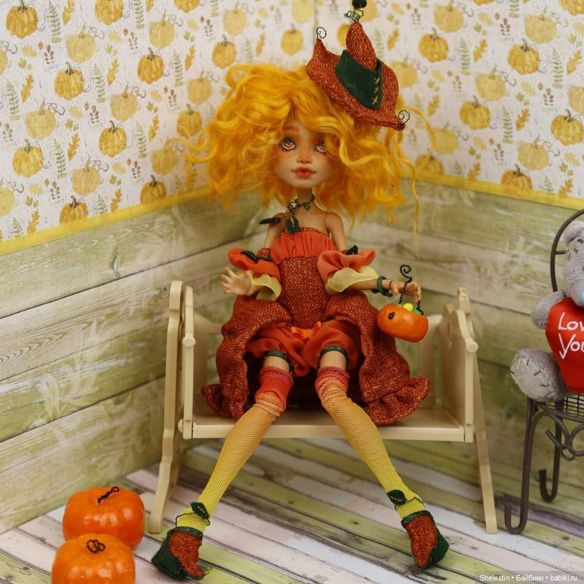 Ведьма тыковка — ООАК Monster High и Ever After High: репейнт