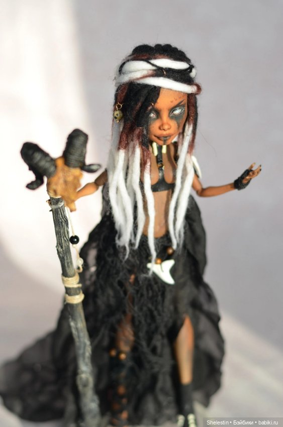 Жрица Вуду — ООАК Monster High и Ever After High: репейнт (фото 2)