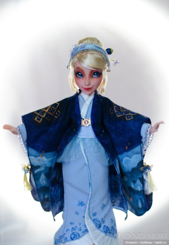 Золушка в кимоно — ООАК и репейнт Принцесс Диснея (Disney): Аниматорс (фото 3)