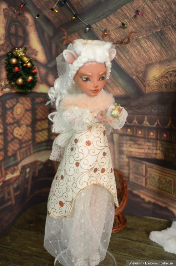 Снежный Олененок — ООАК Monster High и Ever After High: репейнт (фото 5)