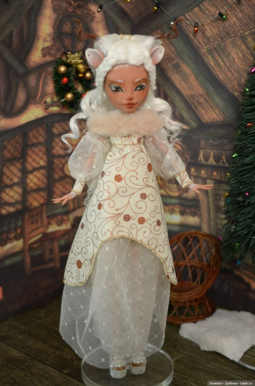 Снежный Олененок — ООАК Monster High и Ever After High: репейнт