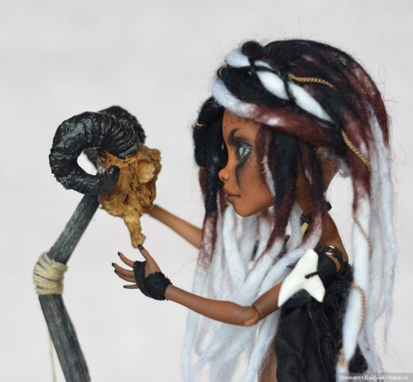 Жрица Вуду — ООАК Monster High и Ever After High: репейнт (фото 3)