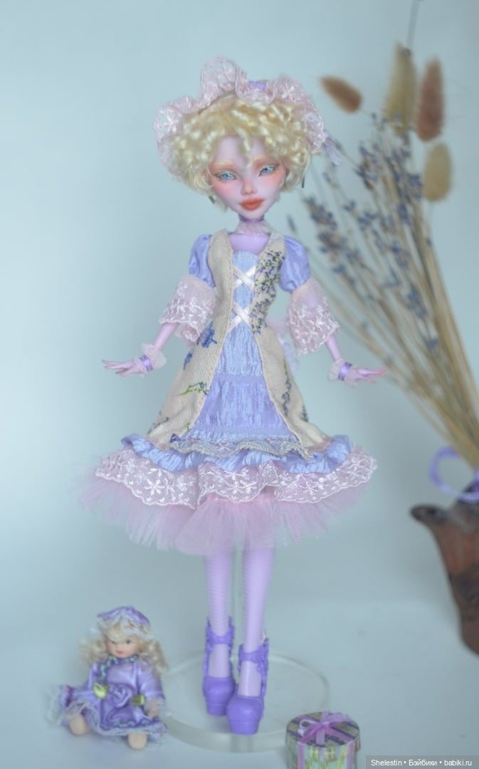 Лавандовая Лолита — ООАК Monster High и Ever After High: репейнт (фото 4)
