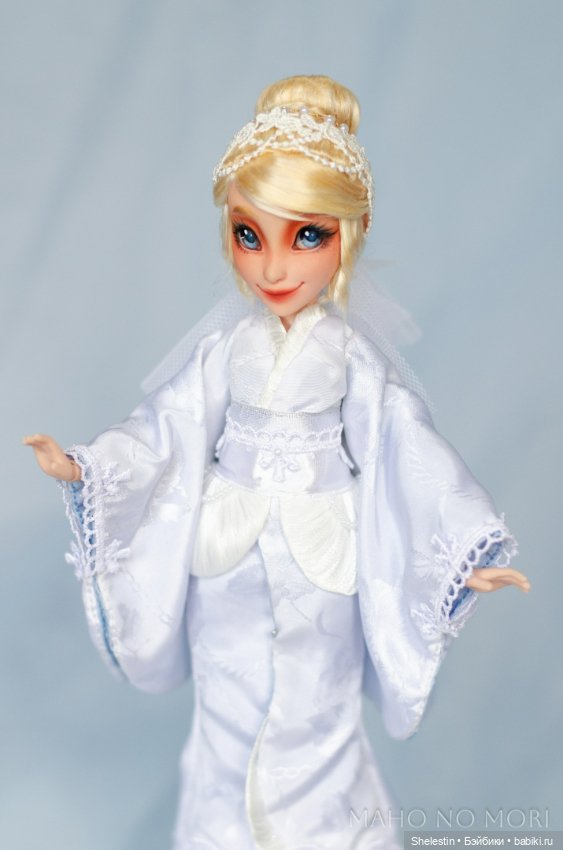 Золушка в кимоно — ООАК и репейнт Принцесс Диснея (Disney): Аниматорс (фото 2)