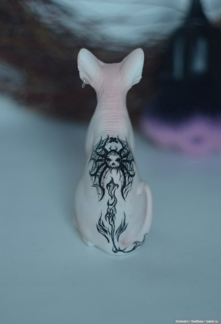 Тату Ведьма и её кот — ООАК Monster High и Ever After High: репейнт (фото 4)