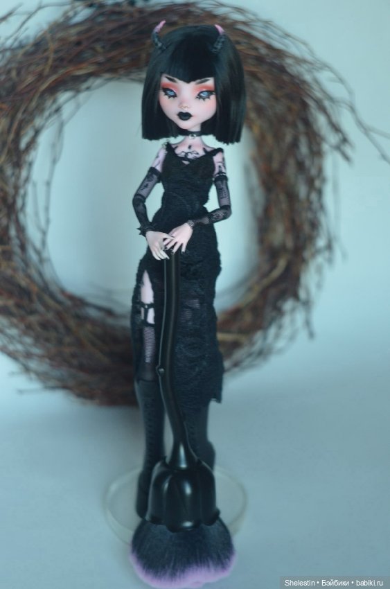 Тату Ведьма и её кот — ООАК Monster High и Ever After High: репейнт (фото 3)