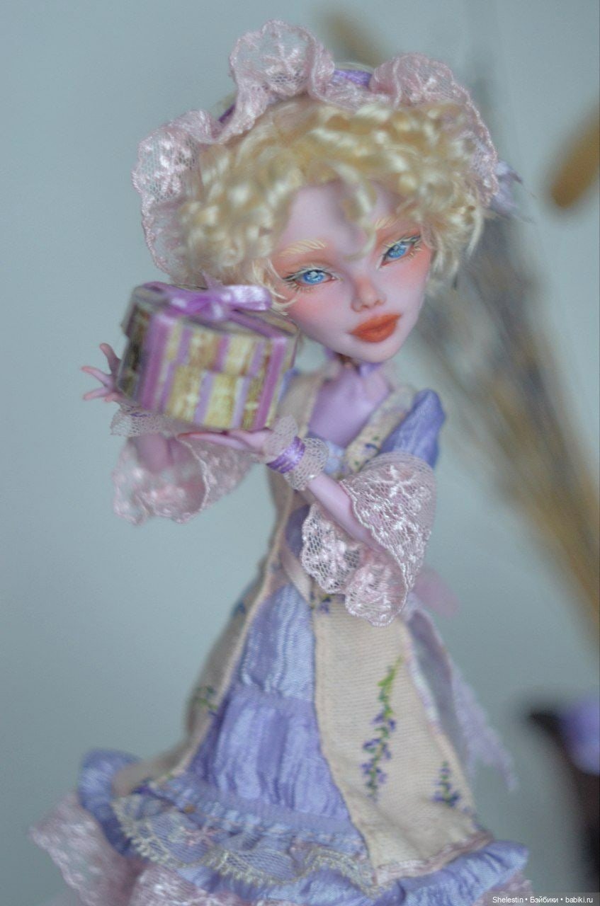 Лавандовая Лолита — ООАК Monster High и Ever After High: репейнт (фото 3)