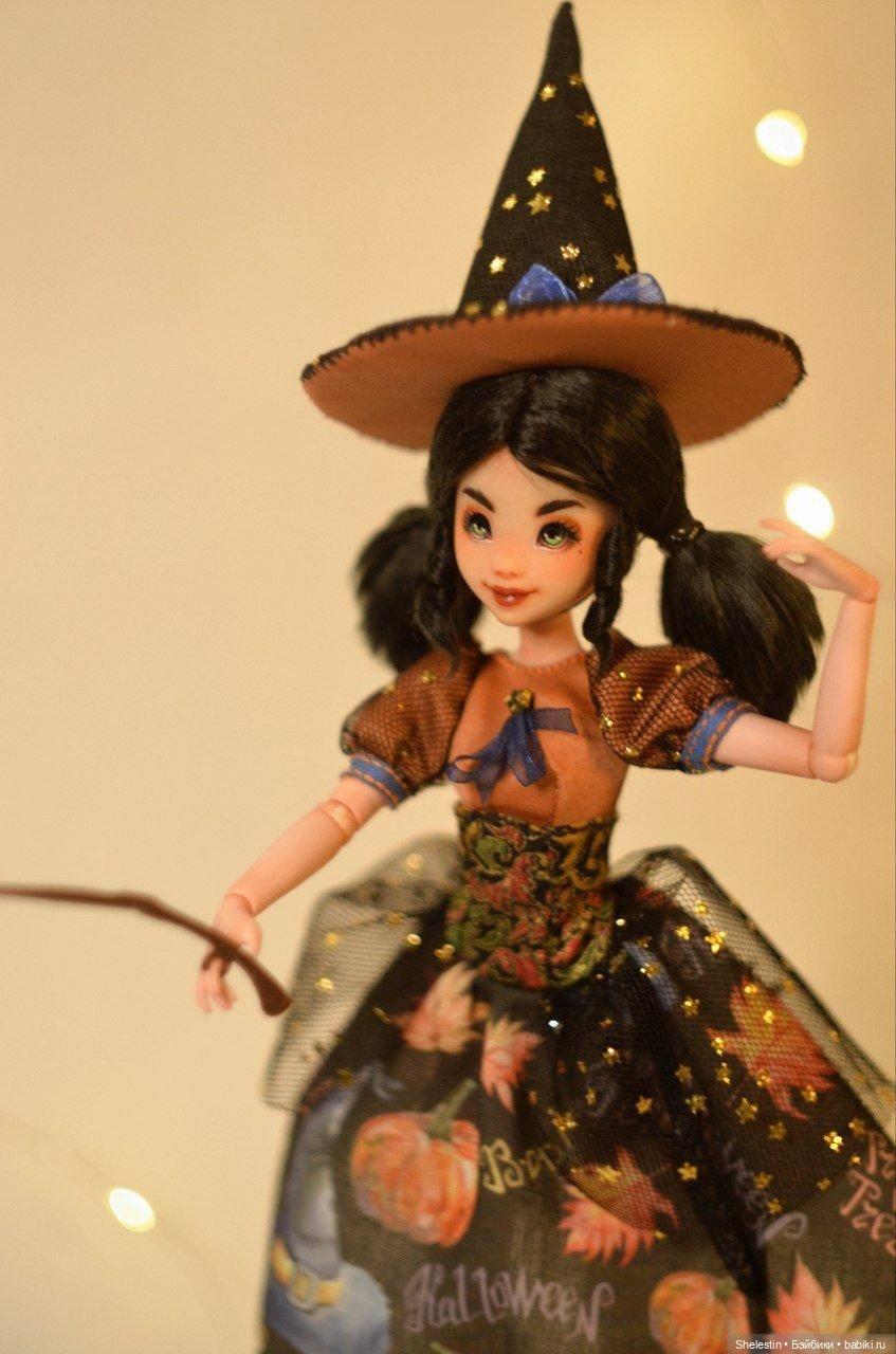 Хеллоуинская ведьмочка — ООАК и репейнт игровых кукол: Bratz (фото 5)