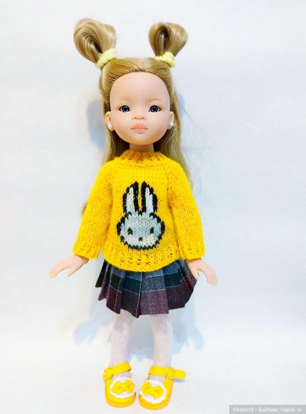 Тёплые свитерочки для кукол паола рейна 32-34 см для периода осень-зима-весна (фото 5)