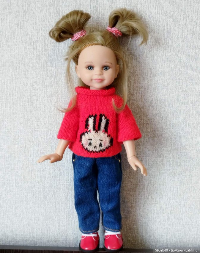 Тёплые свитерочки для кукол паола рейна 32-34 см для периода осень-зима-весна (фото 6)
