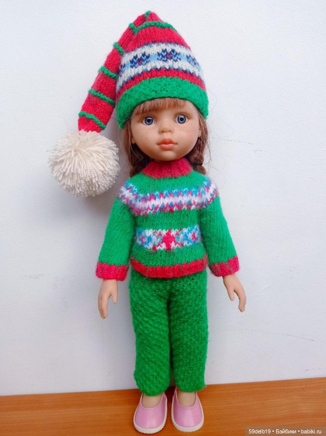 Тёплые свитерочки для кукол паола рейна 32-34 см для периода осень-зима-весна