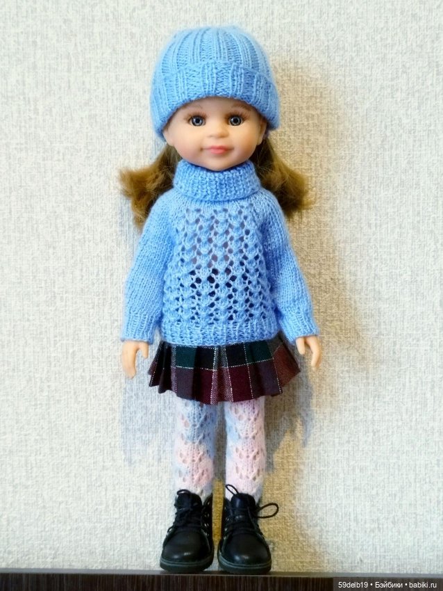 Тёплые свитерочки для кукол паола рейна 32-34 см для периода осень-зима-весна (фото 4)