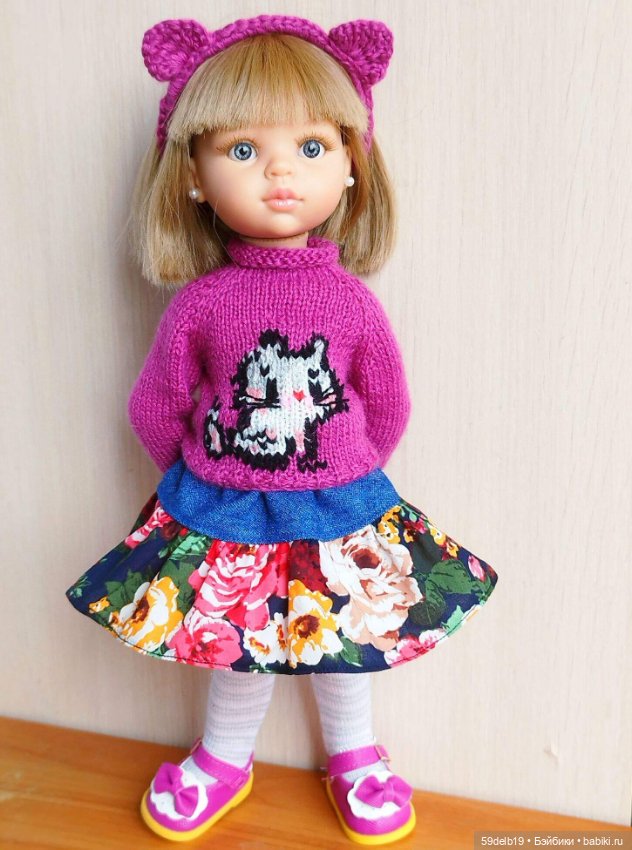 Тёплые свитерочки для кукол паола рейна 32-34 см для периода осень-зима-весна (фото 2)