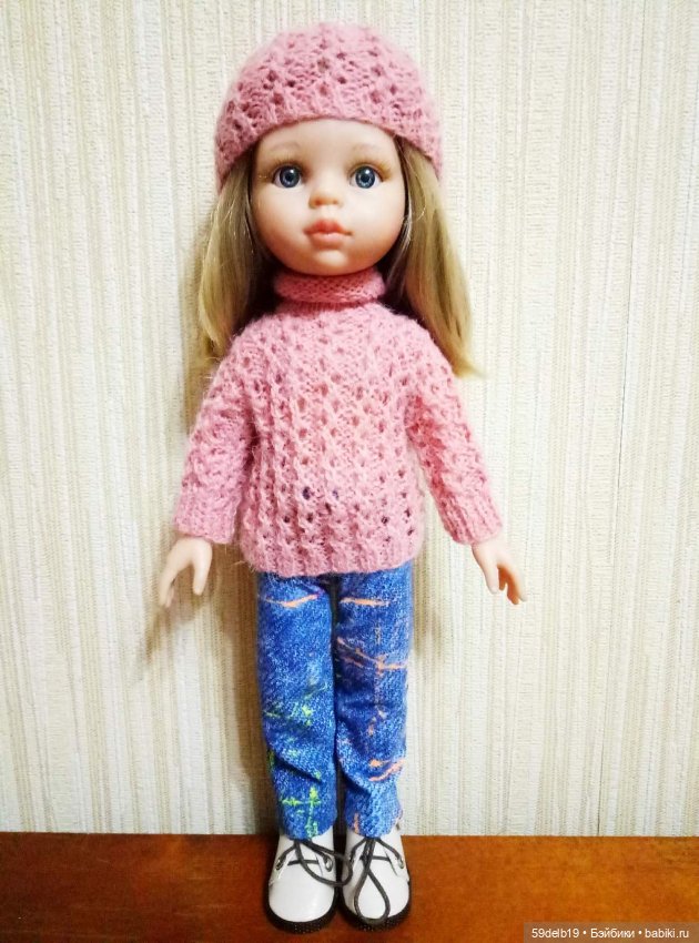 Тёплые свитерочки для кукол паола рейна 32-34 см для периода осень-зима-весна