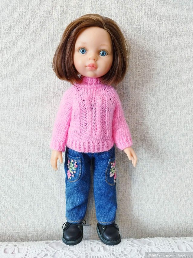 Тёплые свитерочки для кукол паола рейна 32-34 см для периода осень-зима-весна (фото 8)