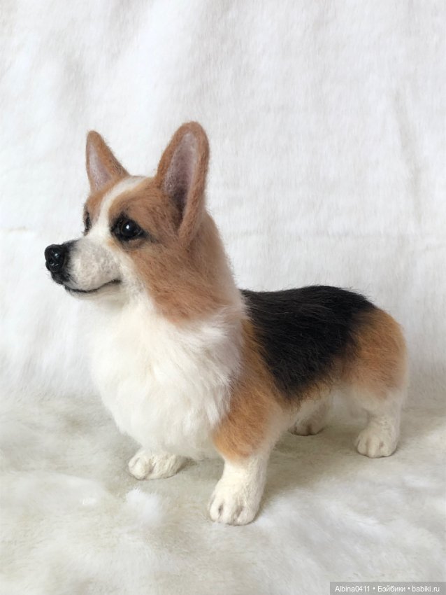 Корги — Валяные игрушки из шерсти: сухое валяние (фото 2)