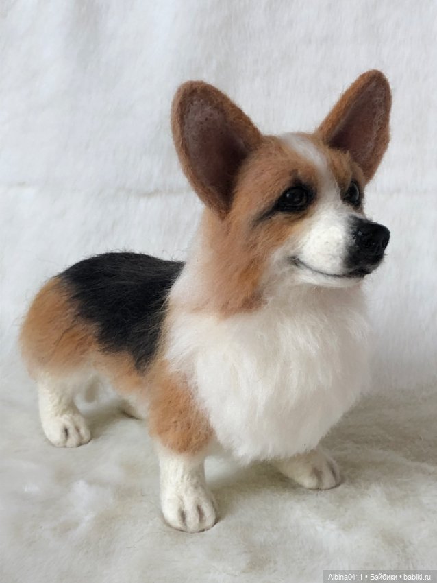 Корги — Валяные игрушки из шерсти: сухое валяние (фото 3)