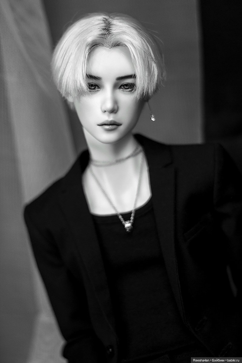 Красота монохрома — Гибридизация кукол BJD (БЖД): пересадка головы (фото 4)