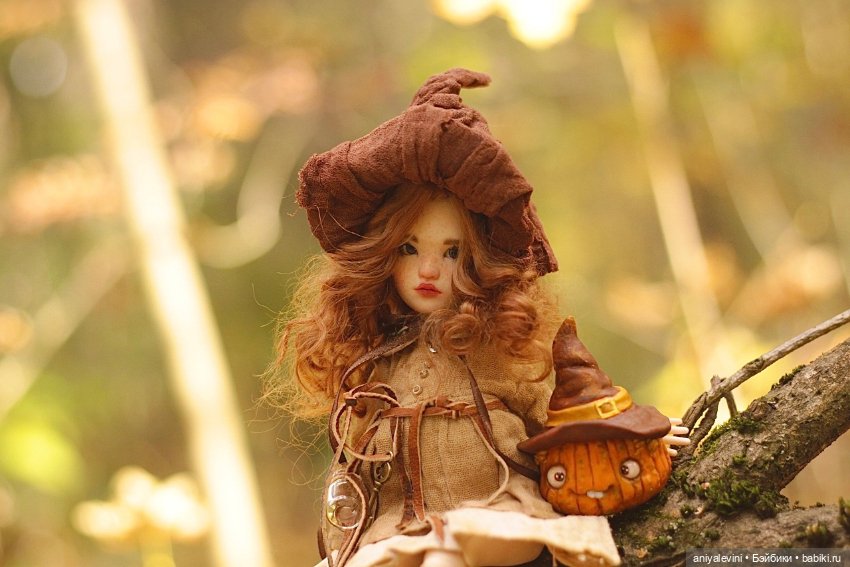 Софи в осеннем лесу — Авторские шарнирные куклы своими руками: лепка (фото 2)
