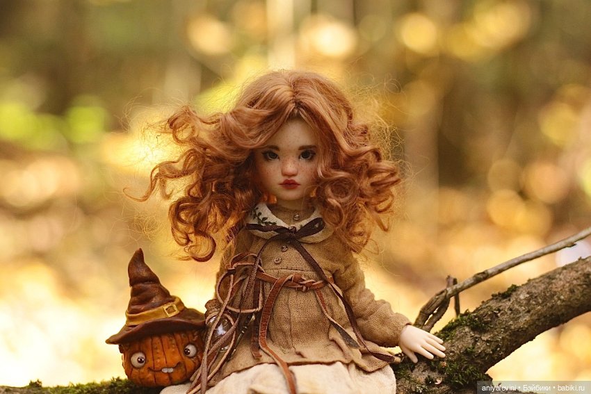 Софи в осеннем лесу — Авторские шарнирные куклы своими руками: лепка