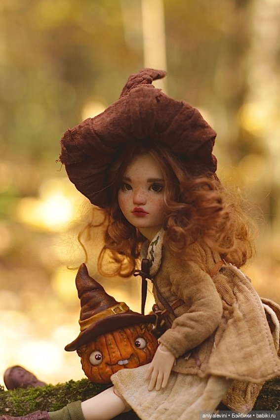 Софи в осеннем лесу — Авторские шарнирные куклы своими руками: лепка (фото 3)