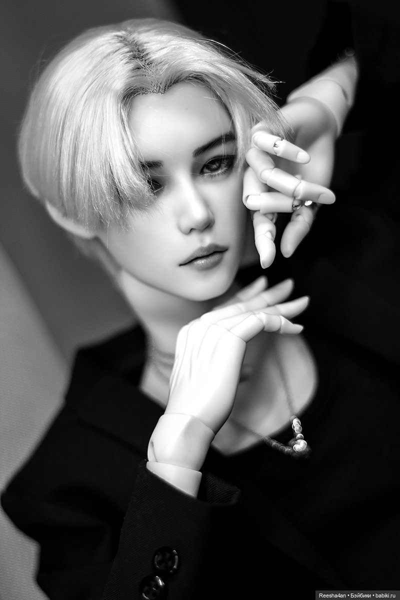 Красота монохрома — Гибридизация кукол BJD (БЖД): пересадка головы