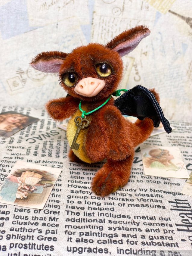 Дракончик Дэйв — Авторские мишки Тедди и друзья: фото