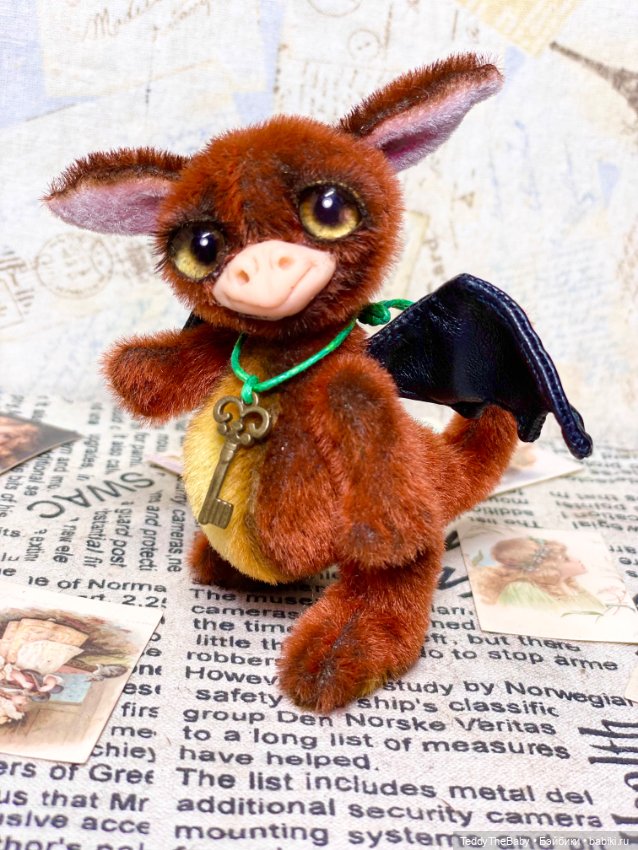 Дракончик Дэйв — Авторские мишки Тедди и друзья: фото