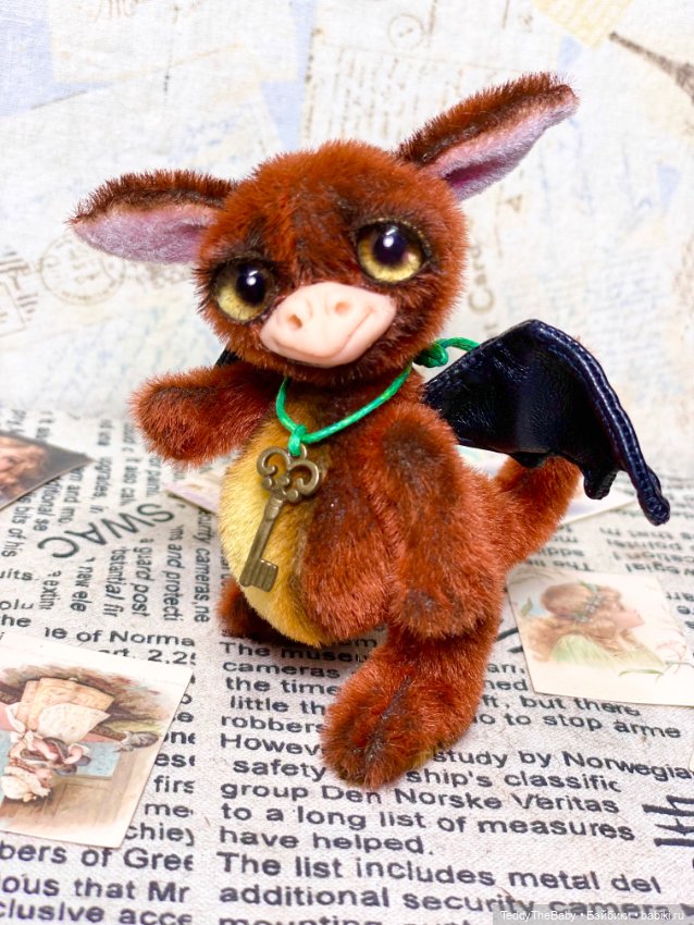 Дракончик Дэйв — Авторские мишки Тедди и друзья: фото