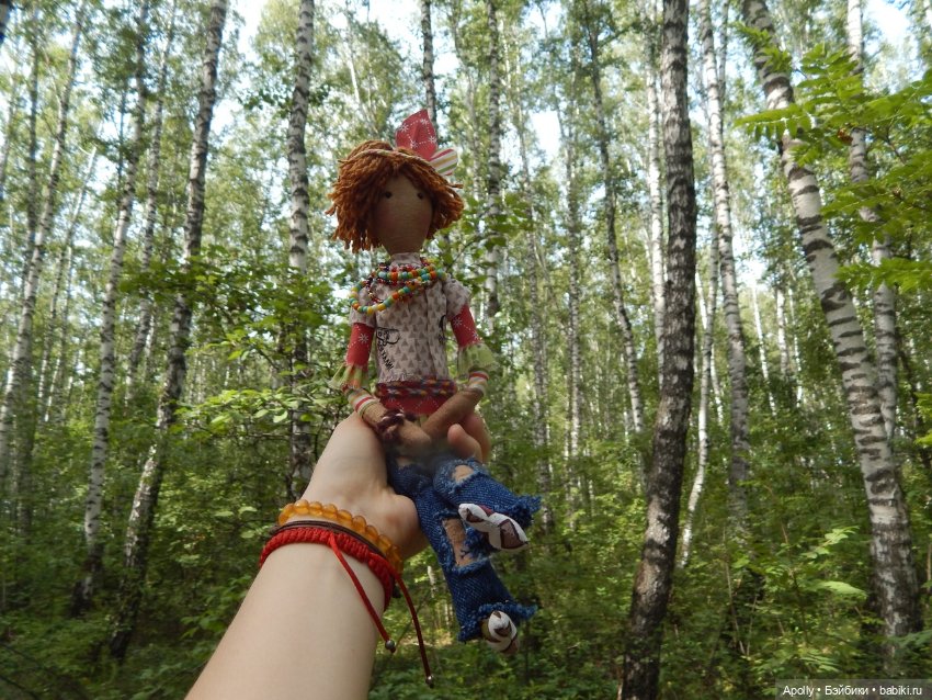 Табаки в лесу — Авторские текстильные куклы: Вальдорфские
